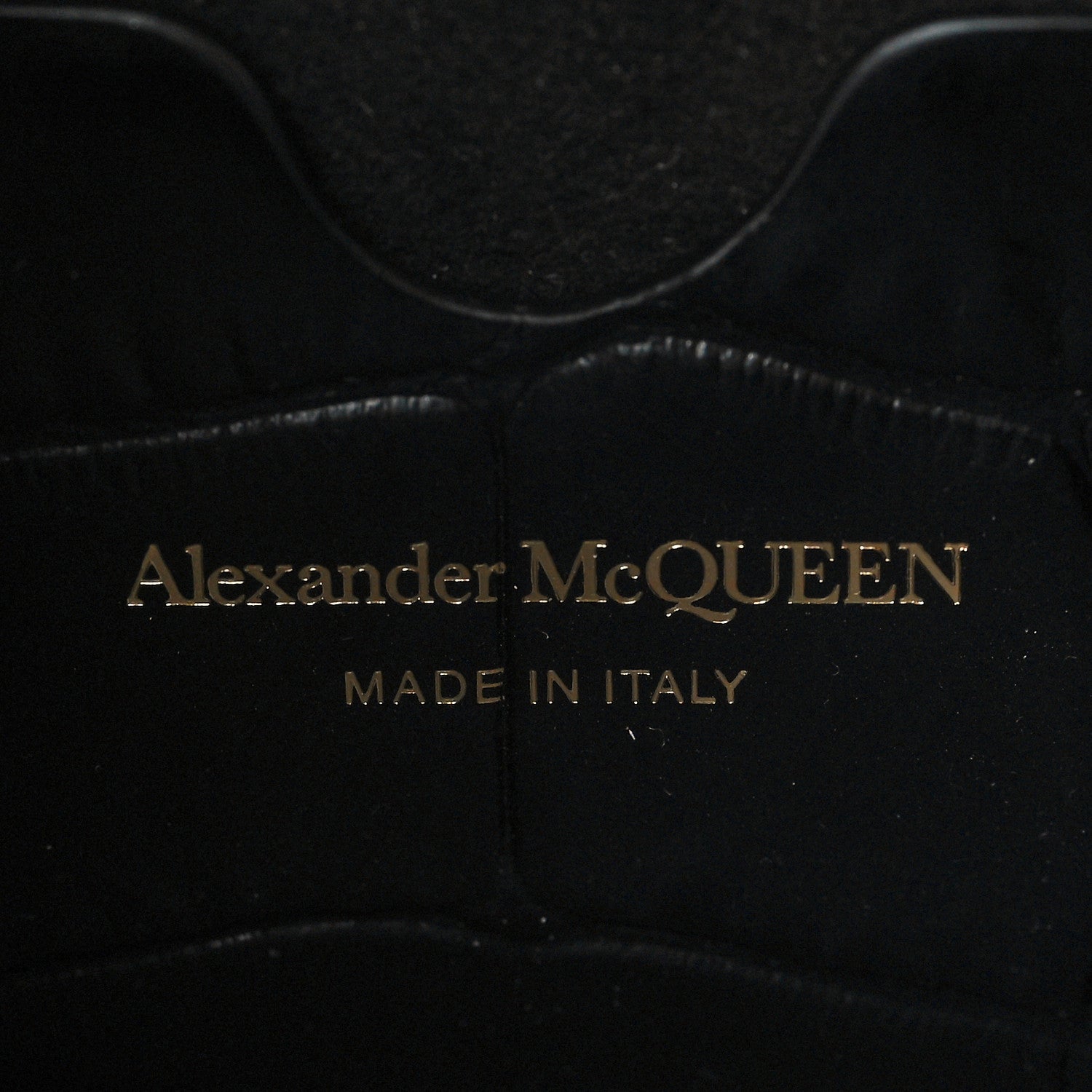 Alexander McQueen Calfskin Crocodile Embossed Box Shoulder Bag 21 Black 5 of 5