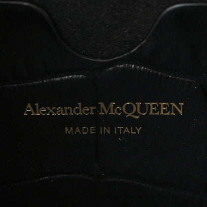 Alexander McQueen Calfskin Crocodile Embossed Box Shoulder Bag 21 Black 5 of 5