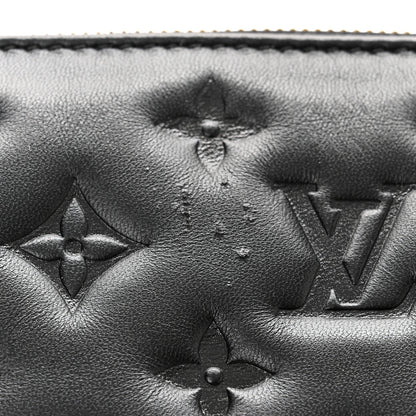 Louis Vuitton Lambskin Embossed Monogram Coussin BB Black 10 of 10