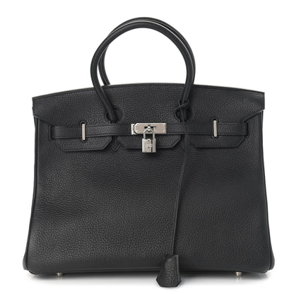 Hermes Taurillon Clemence Birkin 35 Black 1 of 21