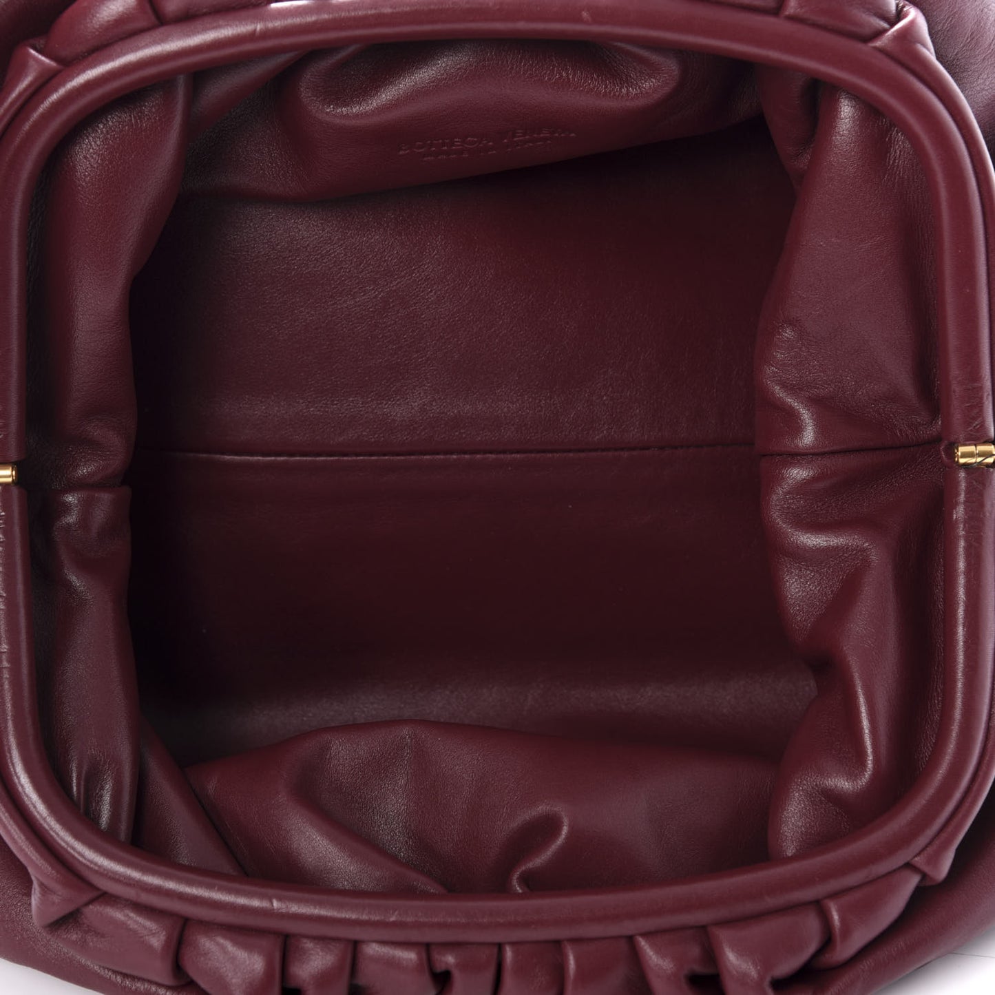 Smooth Butter Calf The Pouch Oversized Clutch Bordeaux