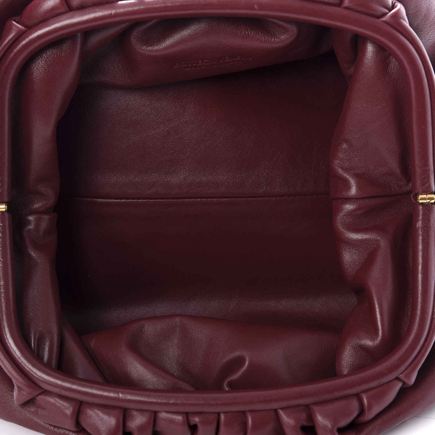 Bottega Veneta Smooth Butter Calf The Pouch Oversized Clutch Bordeaux 5 of 8