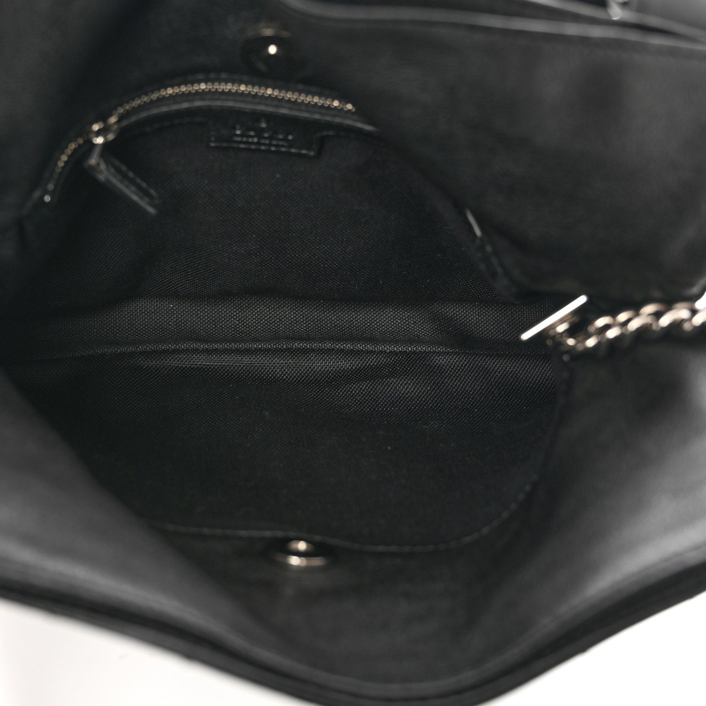 Sakai Be Green Calfskin Diagonal Stitched Small Blondie Tote Black