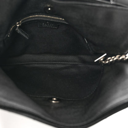 Gucci Sakai Be Green Calfskin Diagonal Stitched Small Blondie Tote Black 5 of 8