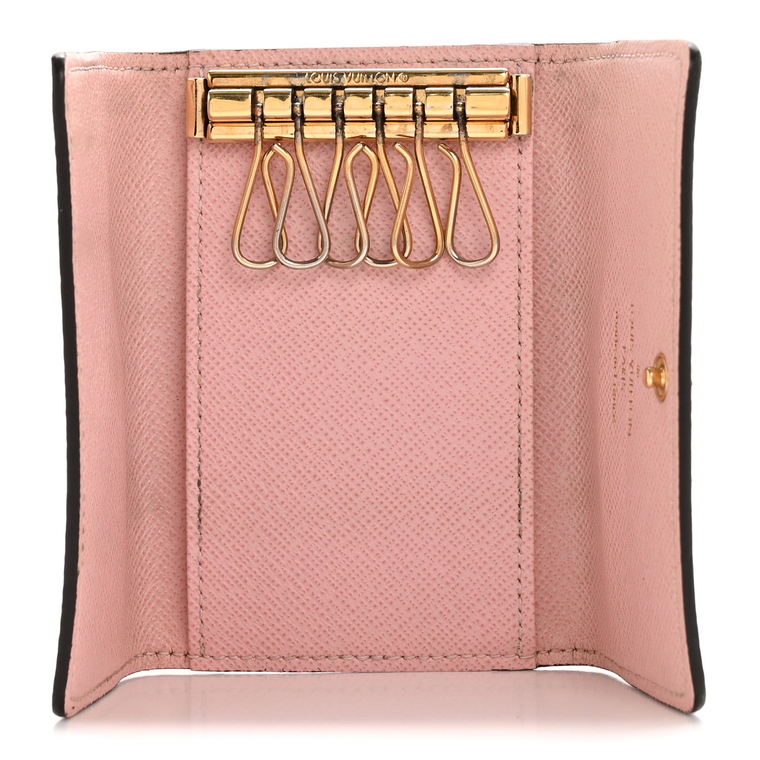 Louis Vuitton Damier Ebene Multicles 6 Key Holder Rose Ballerine 5 of 9