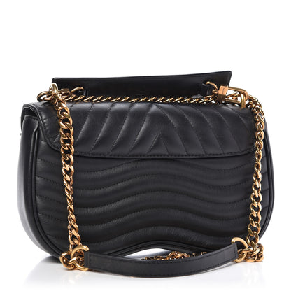 Louis Vuitton Calfskin Love Lock New Wave Chain MM Black 3 of 8