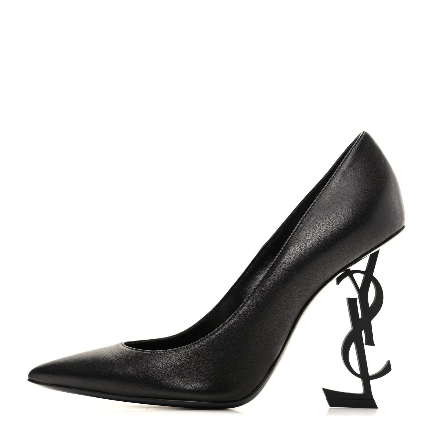 Saint Laurent Calfskin Opyum 110 Pumps 38.5 Black 1 of 9