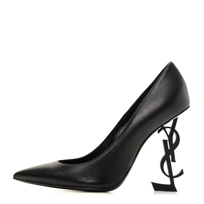 Saint Laurent Calfskin Opyum 110 Pumps 38.5 Black 1 of 9