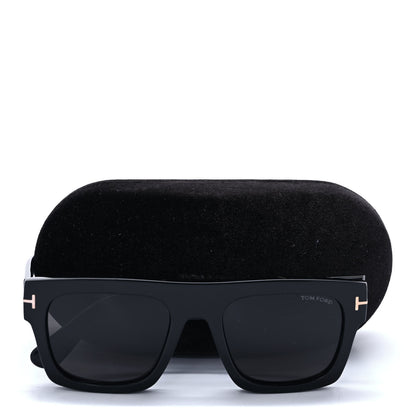 Tom Ford Acetate Fausto Sunglasses TF711 Black 8 of 8