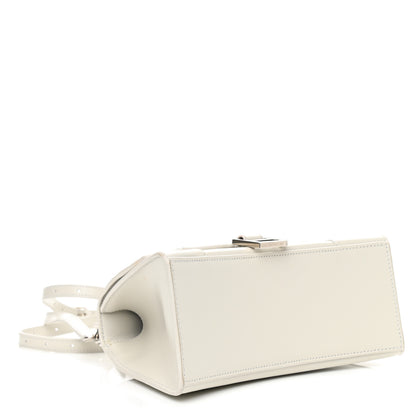 Balenciaga Shiny Box Calfskin Small Hourglass Top Handle Bag Chalky White 4 of 8