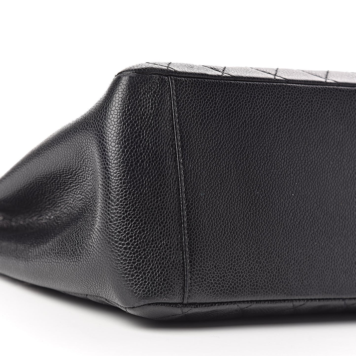 Caviar Quilted Grand Shopping Tote GST Black
