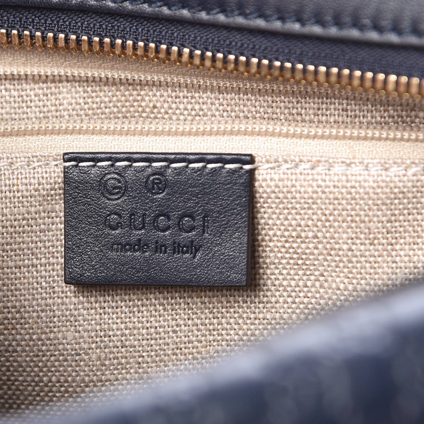 Microguccissima Medium Crossbody Bag Blue