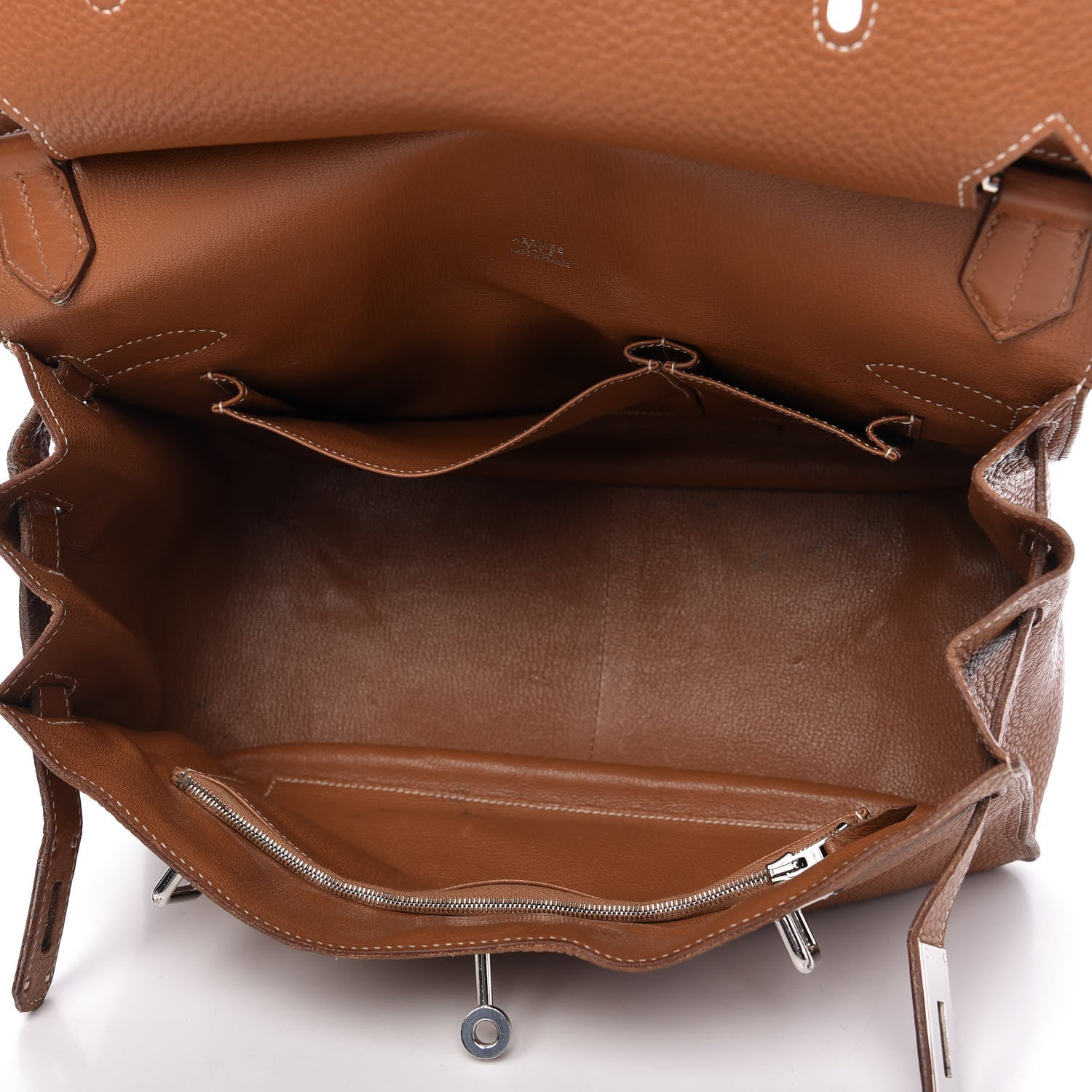 Hermes Taurillon Clemence Jypsiere 34 Gold 5 of 15