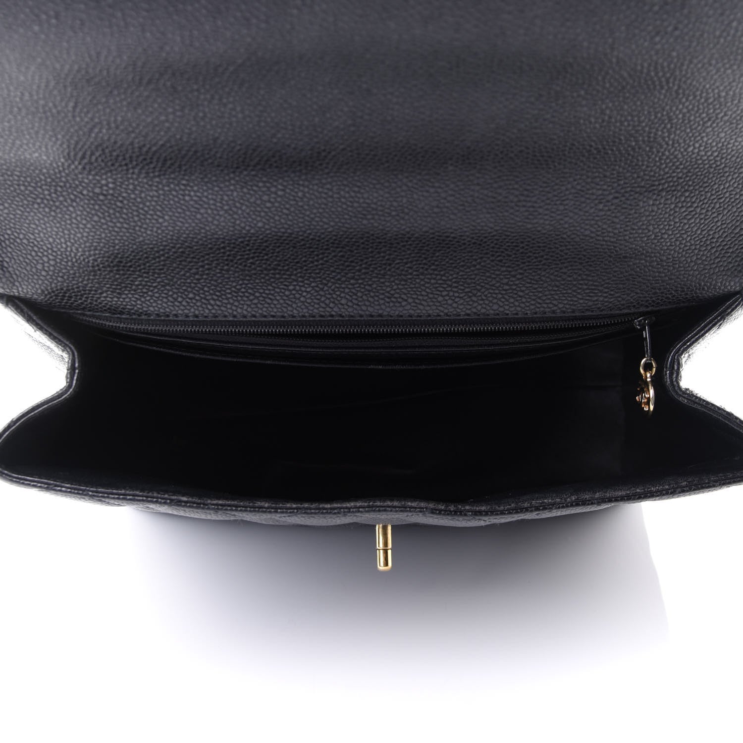 Chanel Caviar Quilted Jumbo Kelly Flap Black 5 of 10