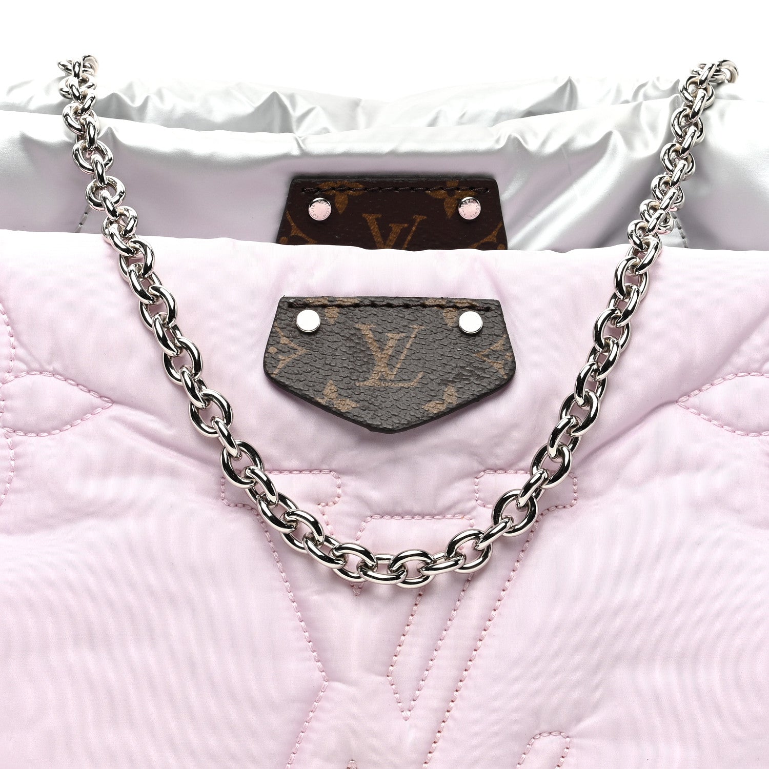 Louis Vuitton Econyl Monogram Pillow Maxi Multi Pochette Accessories Silver Pale Pink 8 of 10