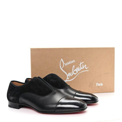 Christian Louboutin Calfskin Veau Velours Mens Alpha Male Flat 42.5 Black 9 of 9