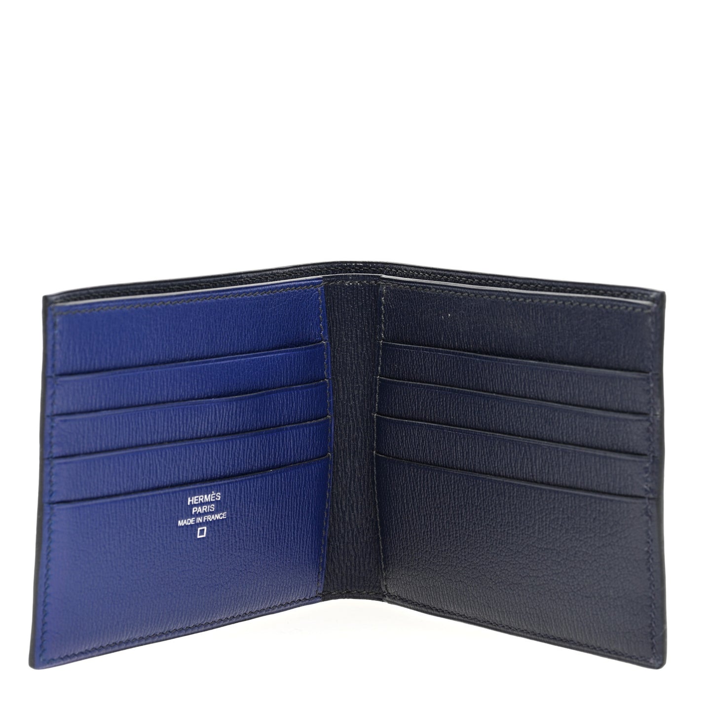 Matte Alligator MC2 Copernic Compact Wallet Black Bleu Electrique