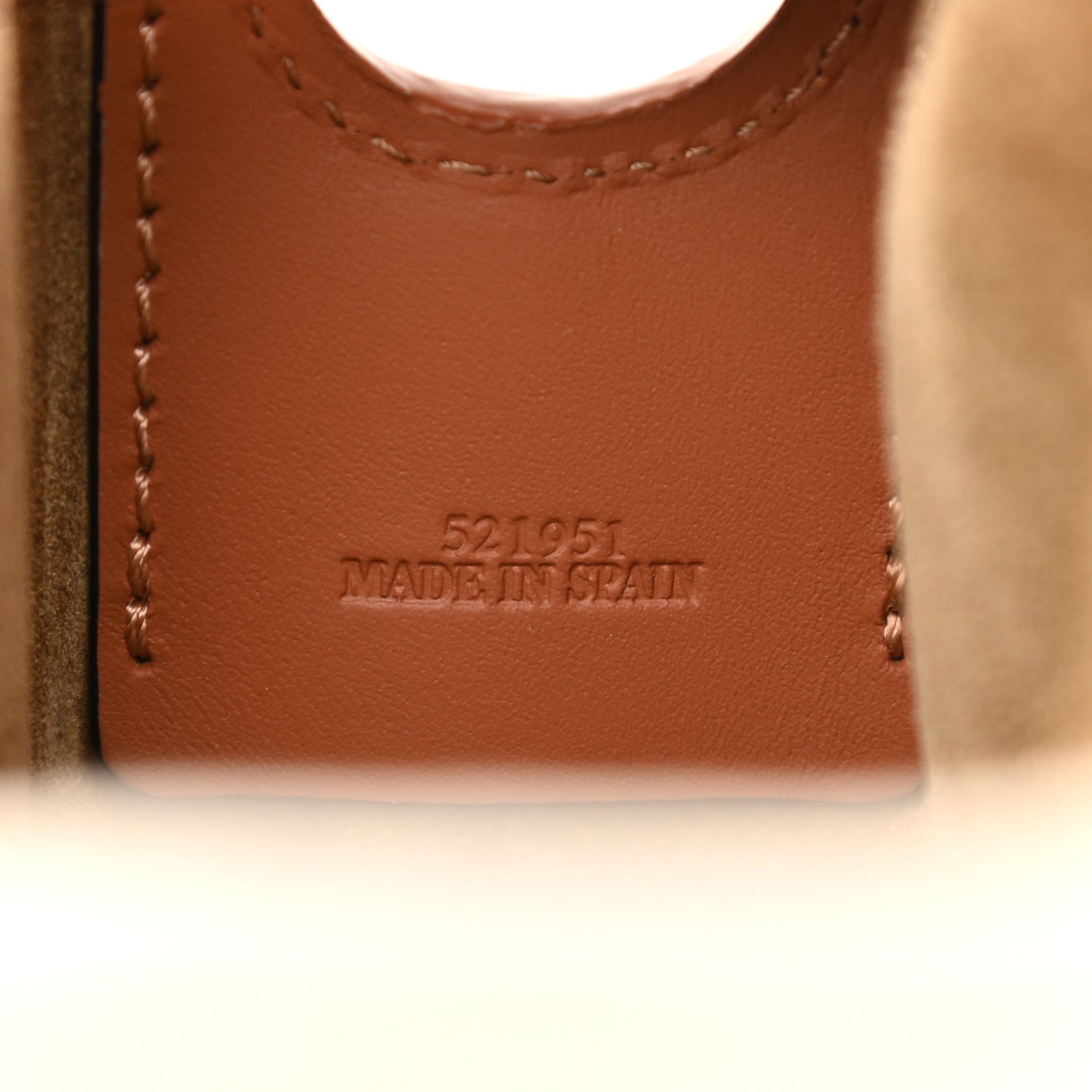 Canvas Calfskin Balloon Bucket Bag Ecru Tan