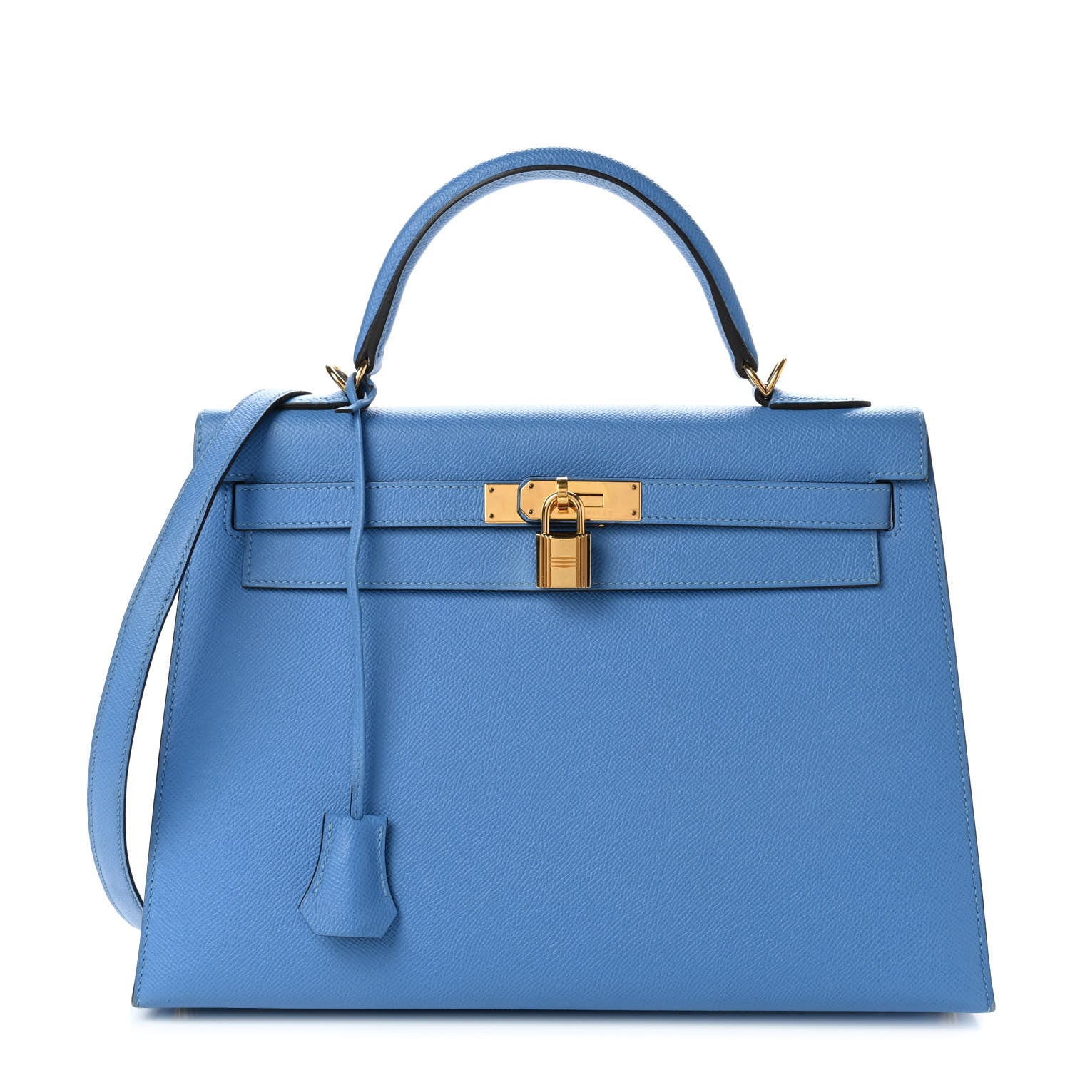 Hermes Epsom Kelly Sellier 32 Bleu Paradis 1 of 10