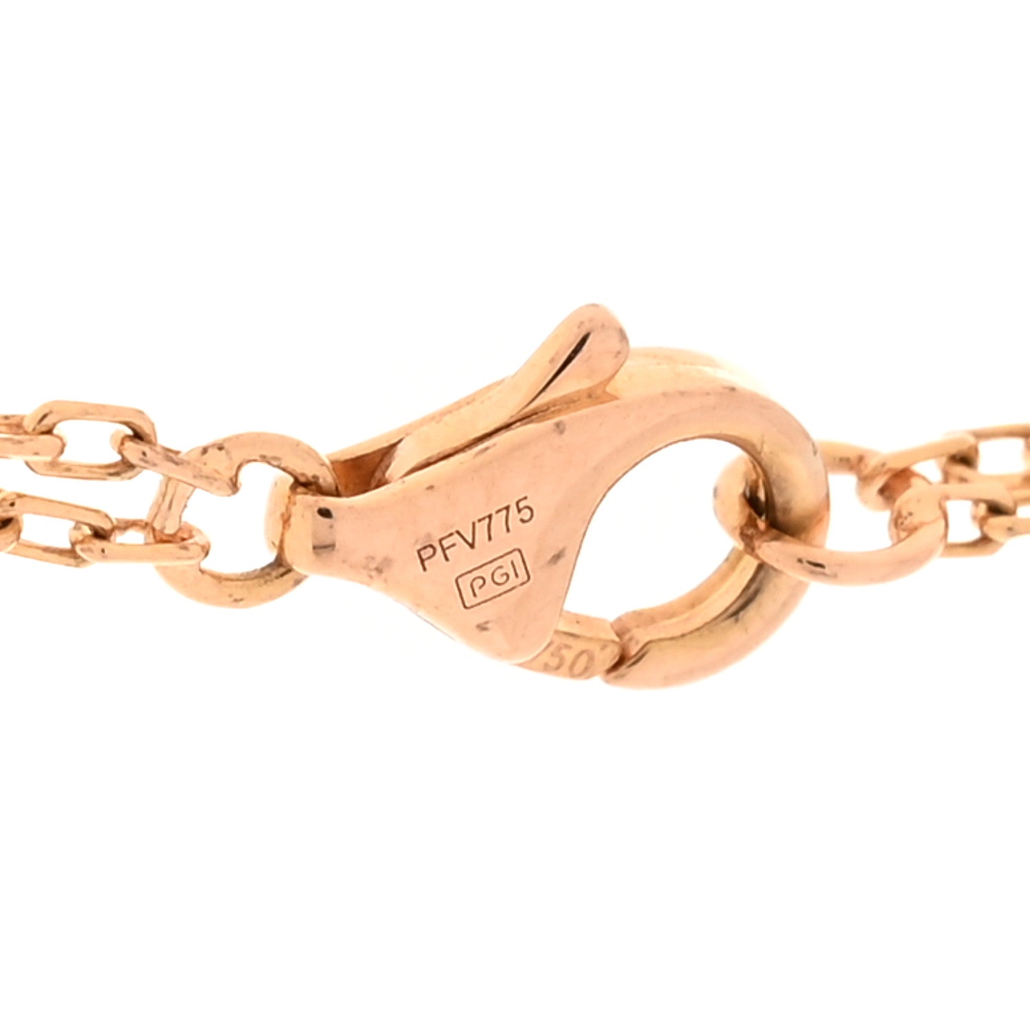 Cartier 18K Pink Gold 2 Diamond LOVE Necklace 4 of 5
