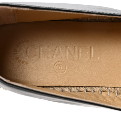 Chanel Lambskin CC Espadrilles 39 Black 8 of 9