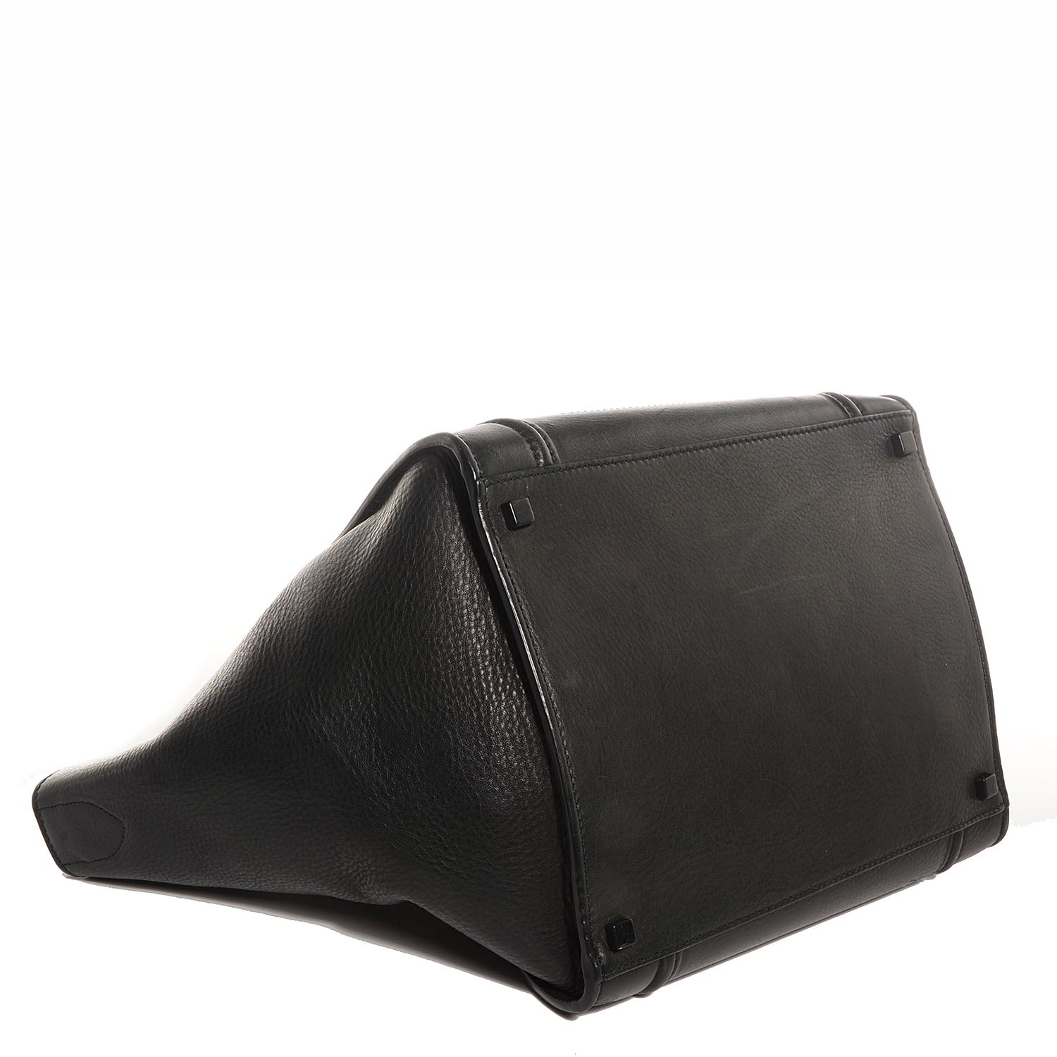 Celine Supple Calfskin Medium Phantom Luggage Black 4 of 10