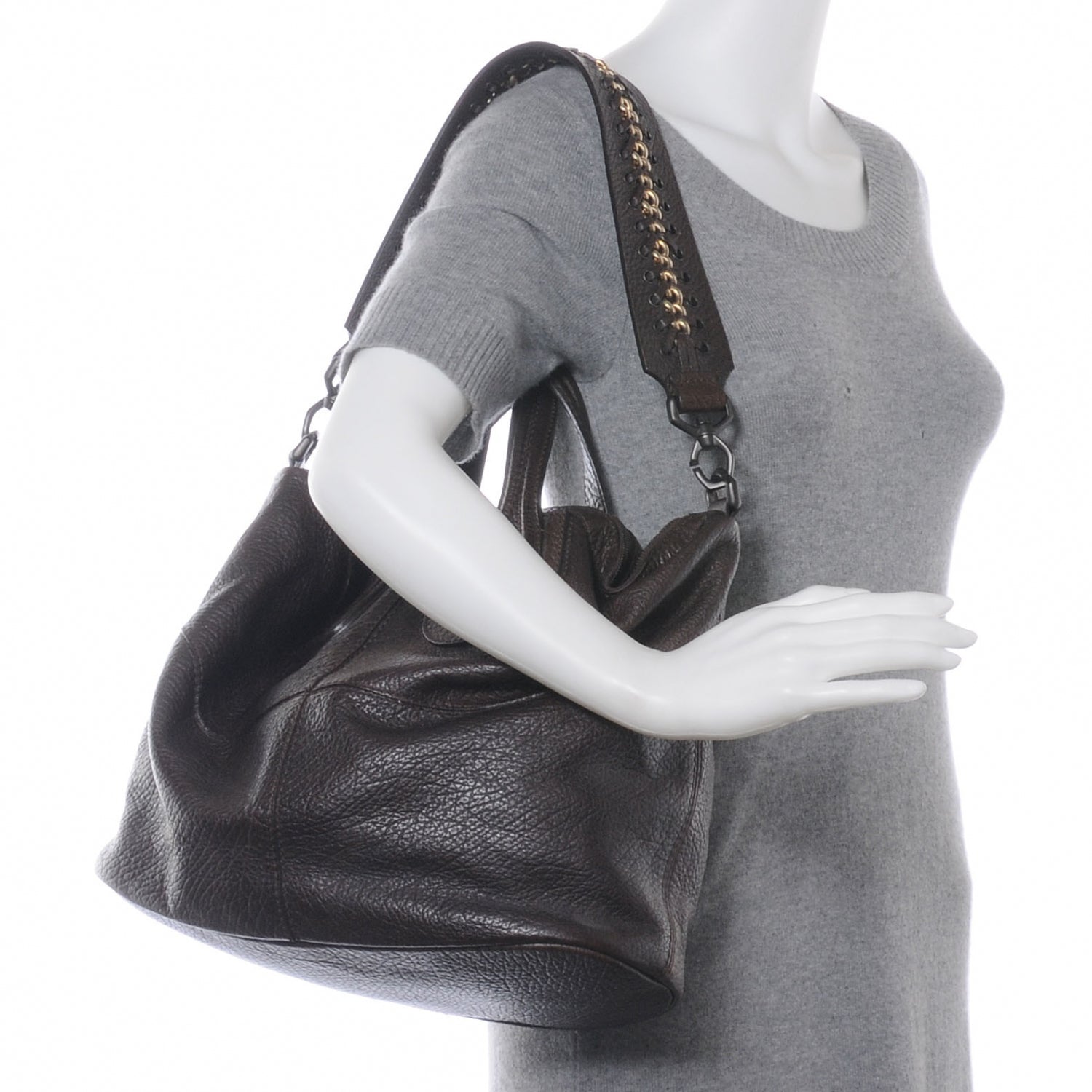 Givenchy Leather Nightingale Dark Brown 2 of 6