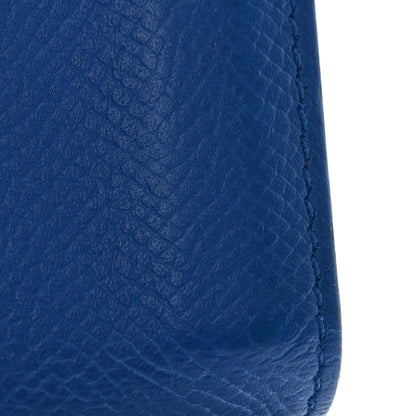 Hermes Epsom Bearn Multicles 4 Key Holder Bleu Zellige 9 of 10