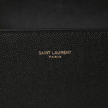 Saint Laurent Grain de Poudre Medium Classic Monogram Cassandra Top Handle Black 6 of 11