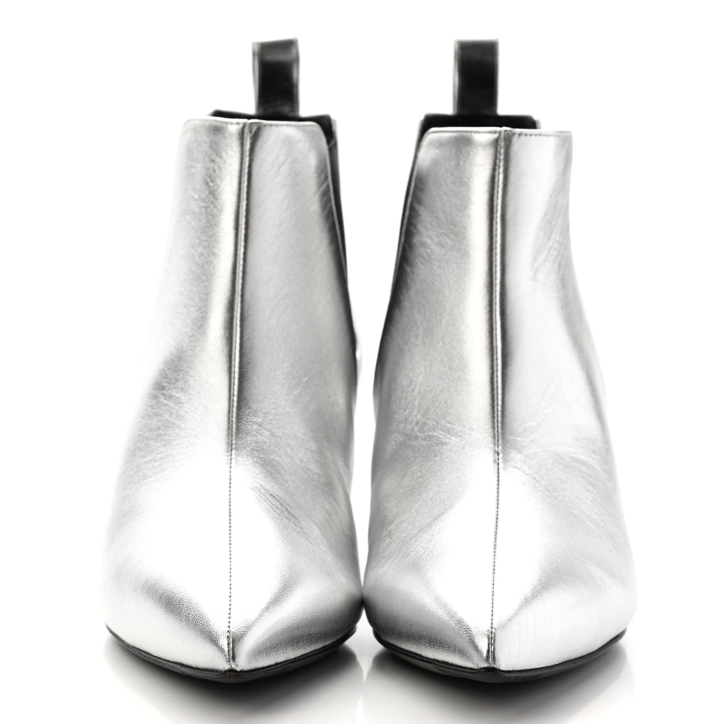 Nappa Zumi Mid Ankle Boots 38 Silver