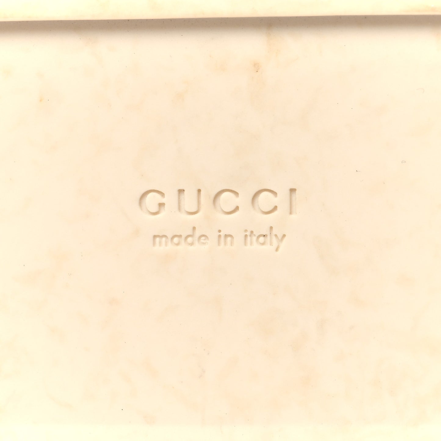 GG Supreme Monogram Granada Kid Angelina Platform 35mm Slingback Sandals 37.5 White Mystic White