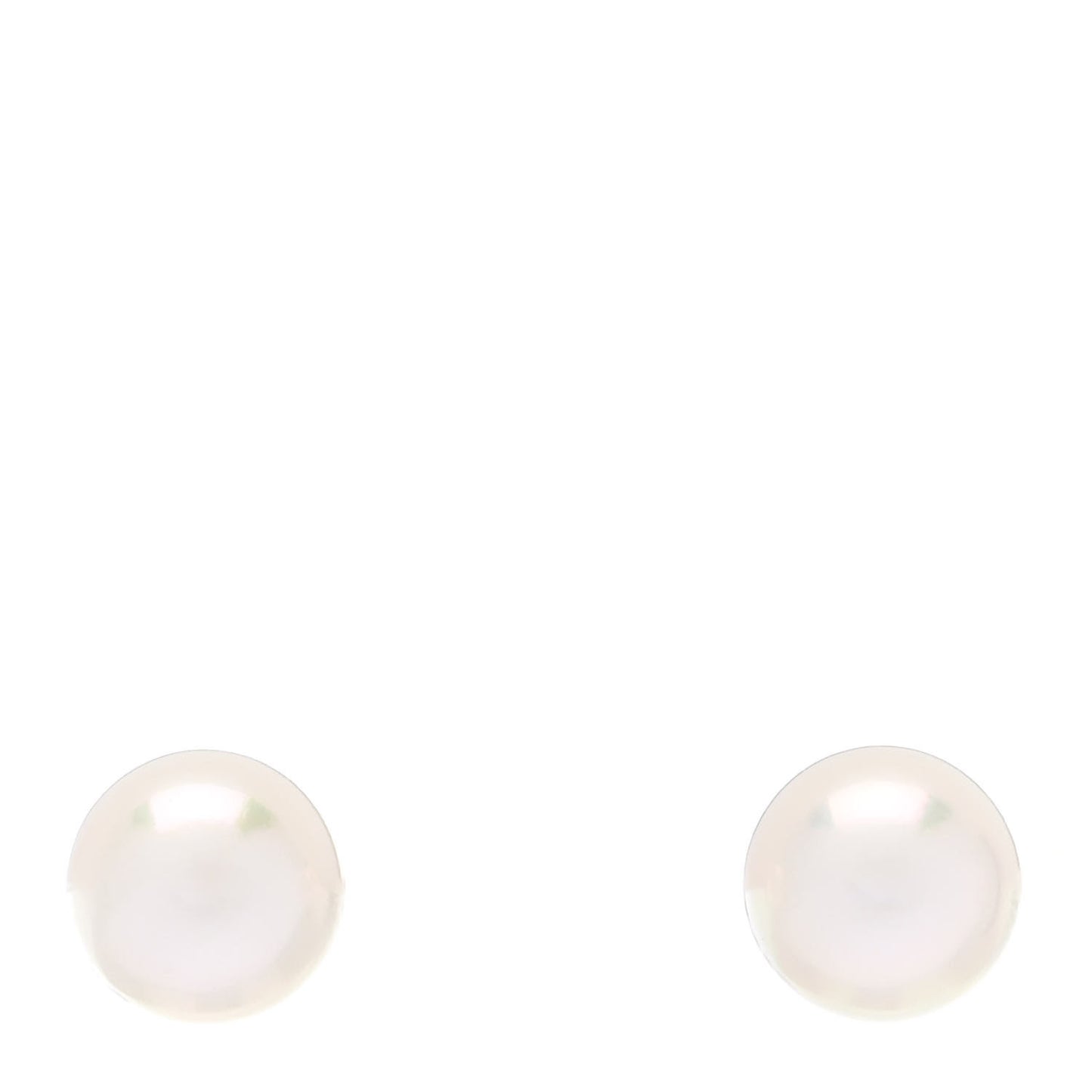 18K White Gold Akoya Cultured Pearl 6-6.5mm Signature Earrings