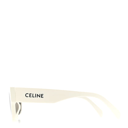 Celine Acetate Cat Eye Sunglasses CL 40197U White White 4 of 9