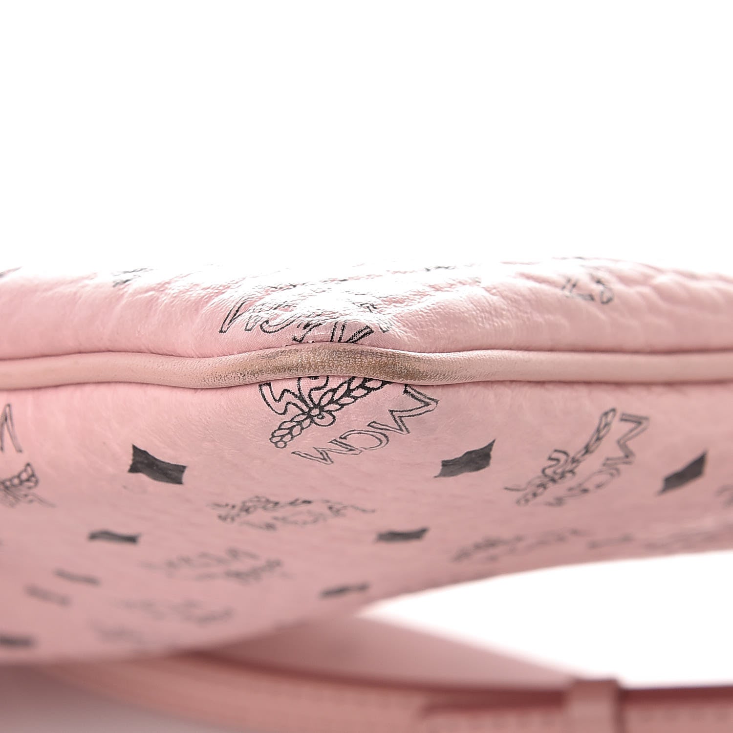 MCM Visetos Medium Crossbody Pouch Soft Pink 12 of 13