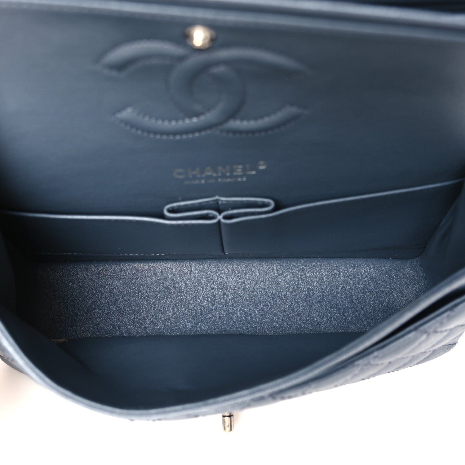 Chanel Caviar Quilted Medium Double Flap Grey 5 of 12