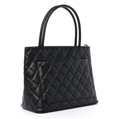 Chanel Caviar Quilted Medallion Tote Black 3 of 13