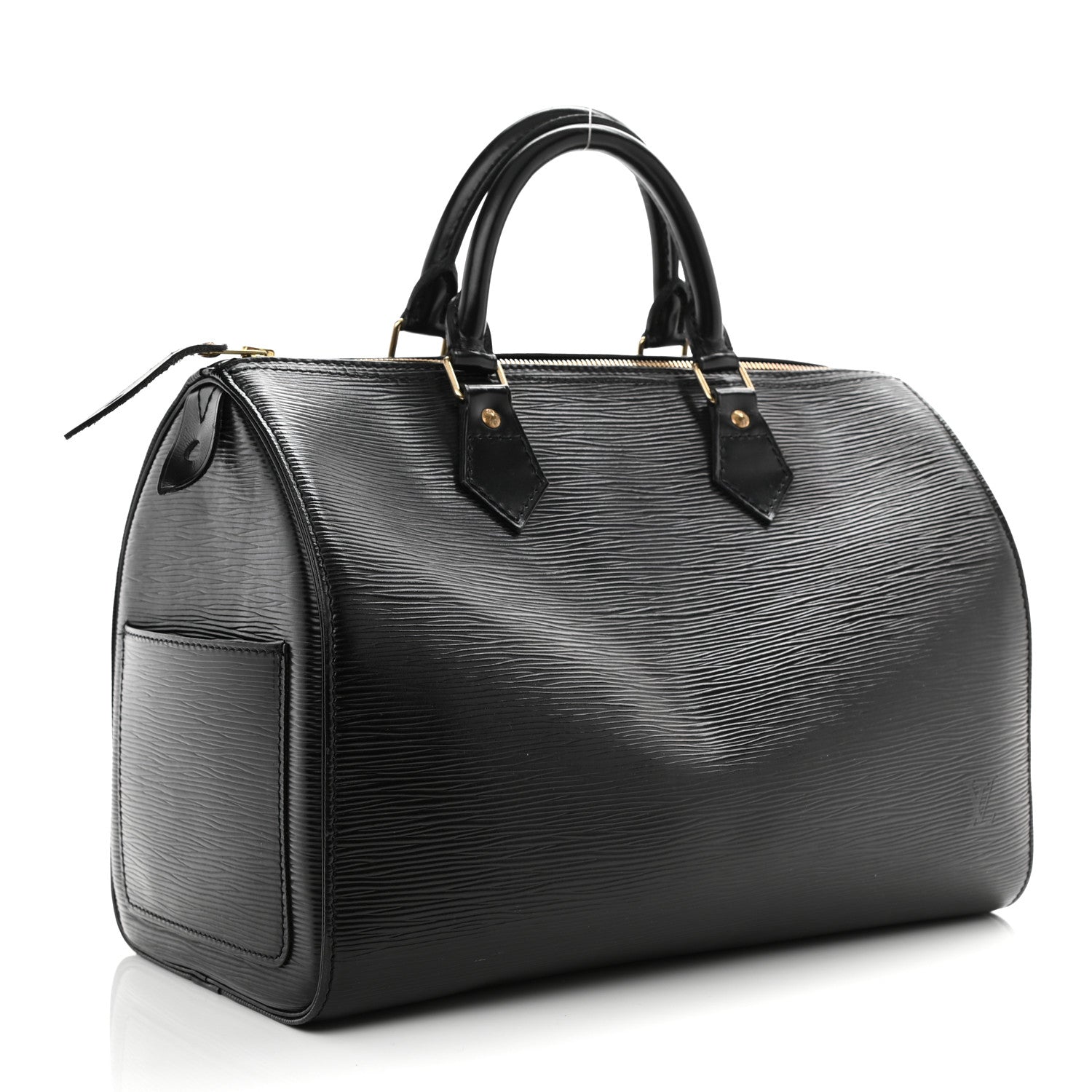 Louis Vuitton Epi Speedy 30 Black 2 of 8