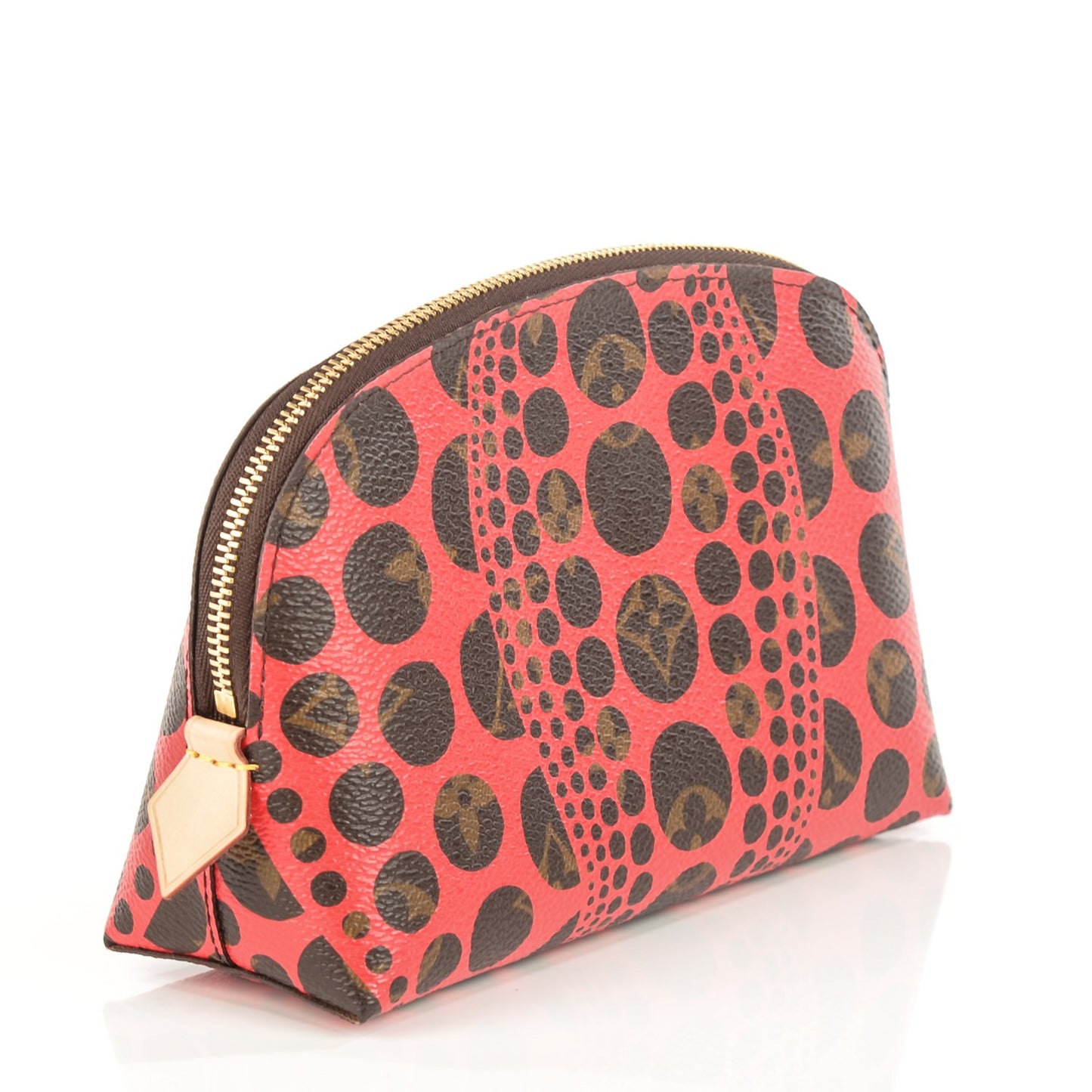 Monogram Kusama Pumpkin Dots Cosmetic Pouch Red