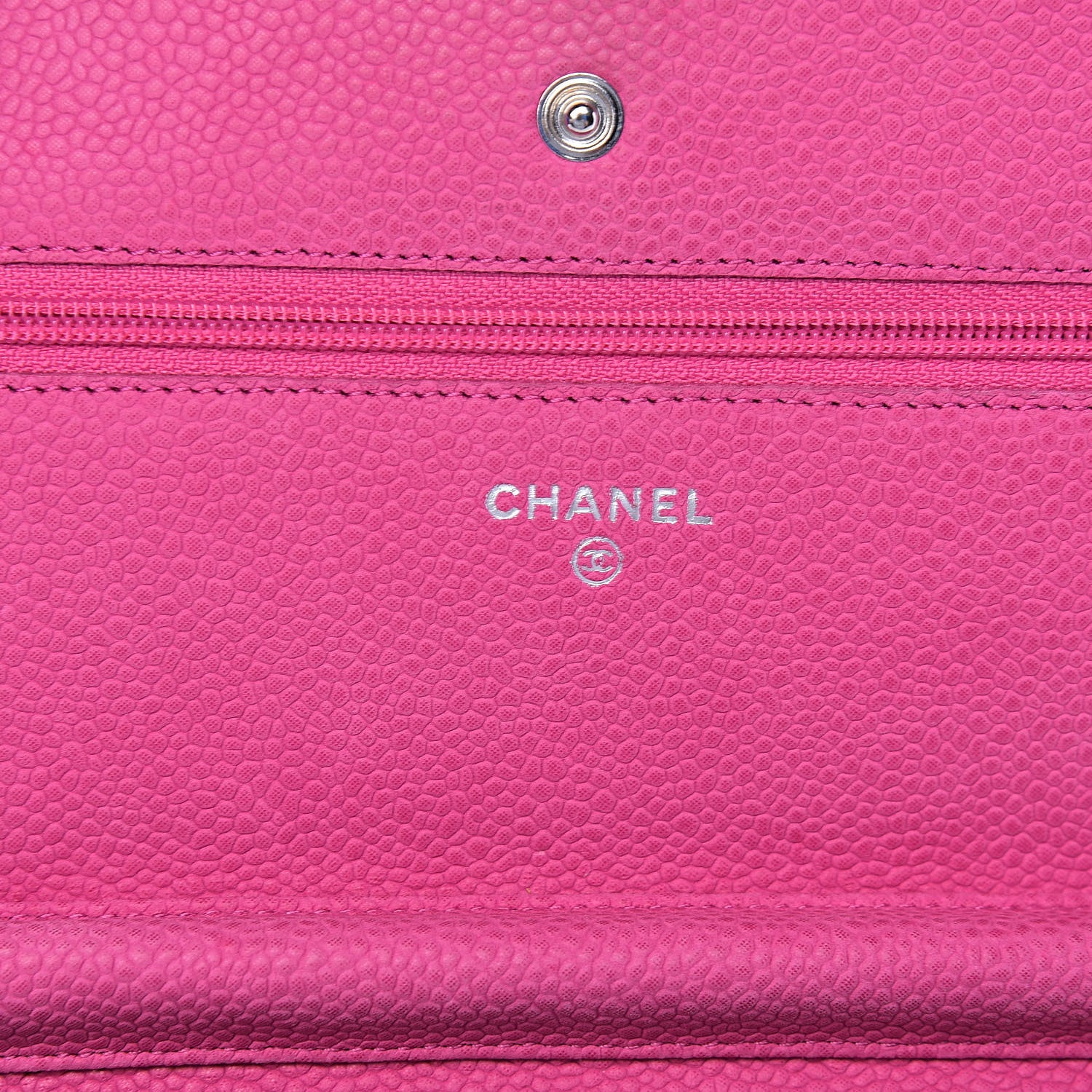 Chanel Iridescent Caviar Quilted Wallet on Chain WOC Pink 6 of 13