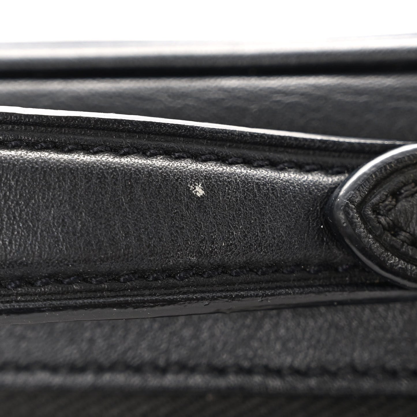 Calfskin Monogram Embossed Utility Crossbody Black