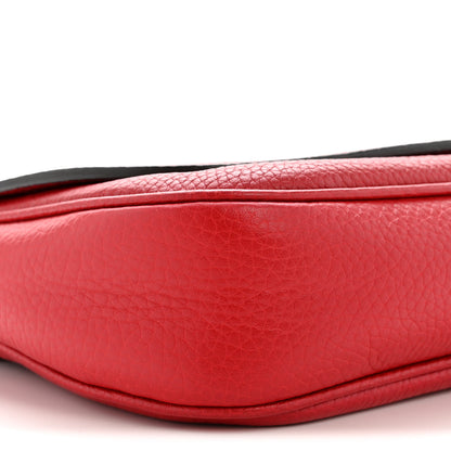Gucci Pebbled Calfskin Medium Soho Flap Crossbody Tabasco Red 9 of 12