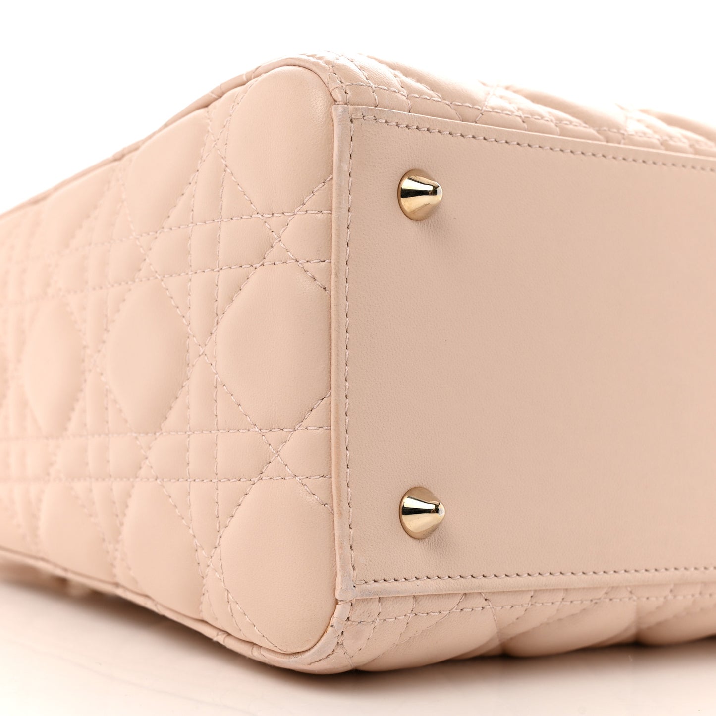 Lambskin Cannage Medium Lady Dior Light Pink
