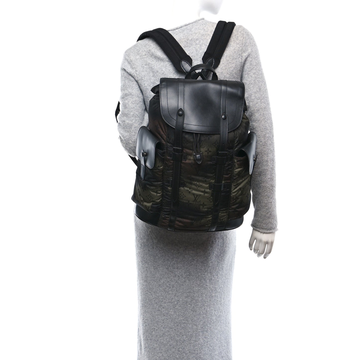 Nylon Monogram Camouflage Christopher PM Backpack