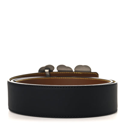Louis Vuitton Calfskin 40mm LV Ranch Studs Reversible Belt 90 36 Black 2 of 6