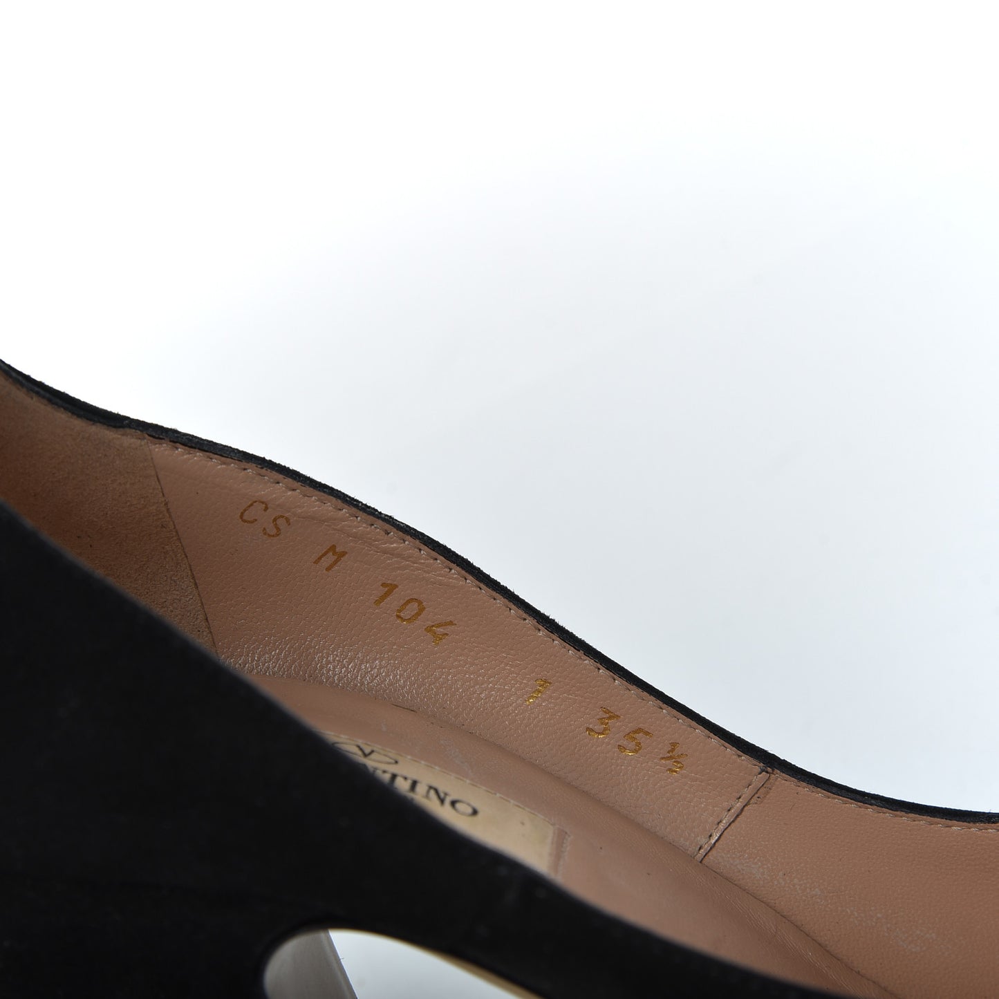 Suede Tan-Go Mary Jane Ankle Strap 100mm Pumps 35.5 Black