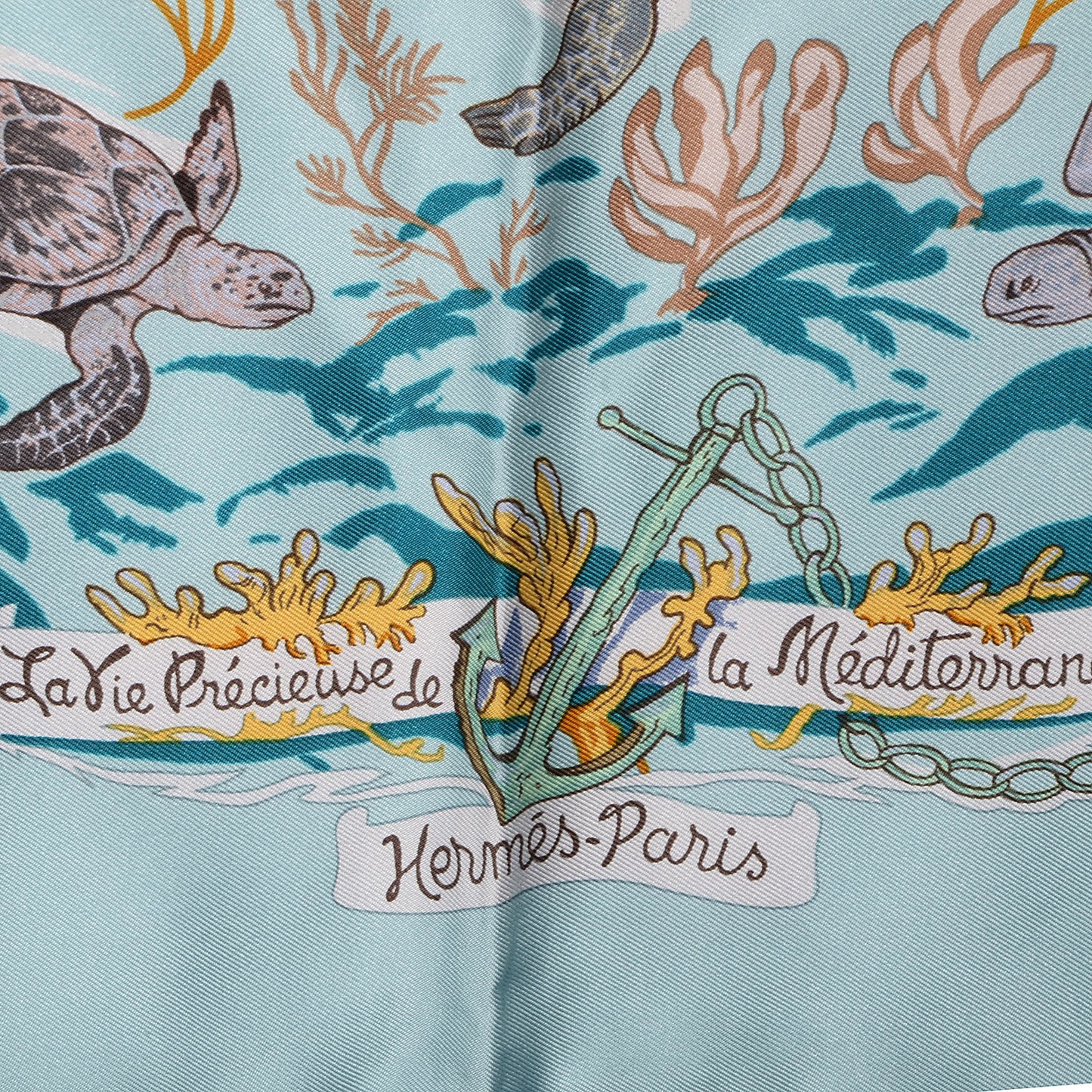 Silk La Vie Precieuse de La Mediterranee Scarf 90