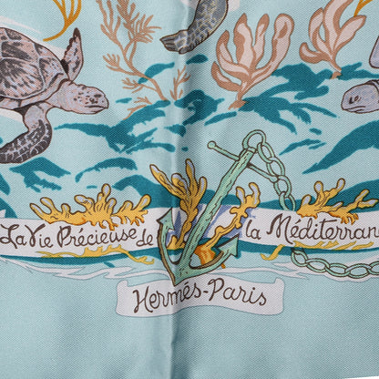 Hermes Silk La Vie Precieuse de La Mediterranee Scarf 90 4 of 5