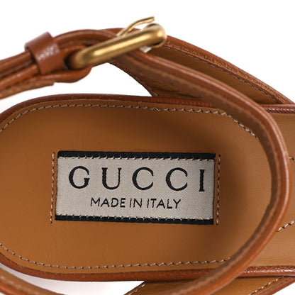Gucci Quentin Granada Kid Horsebit 25/60mm Platform Sandals 36 Harness Brown 8 of 10