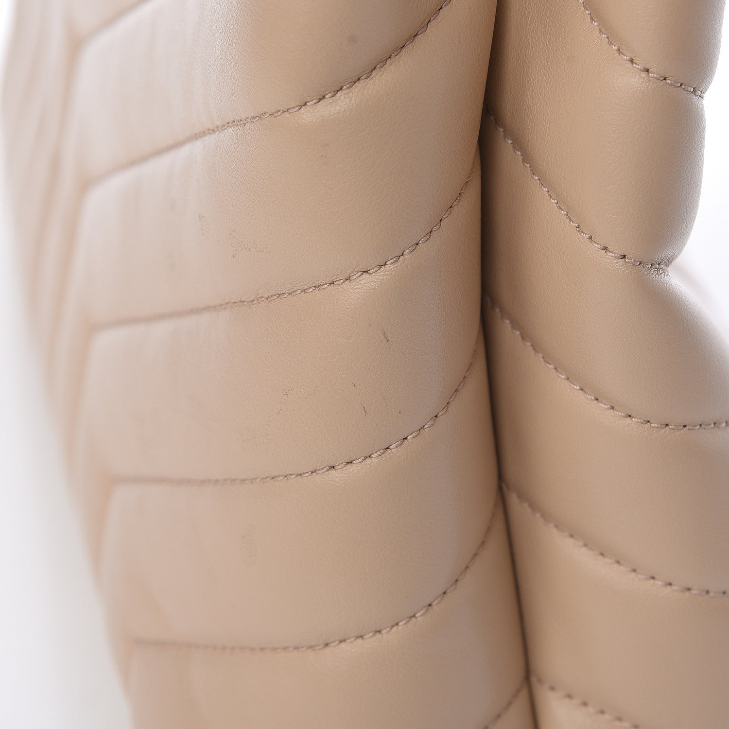 Saint Laurent Calfskin Y Quilted Monogram Medium Loulou Chain Satchel Nude Powder 12 of 15