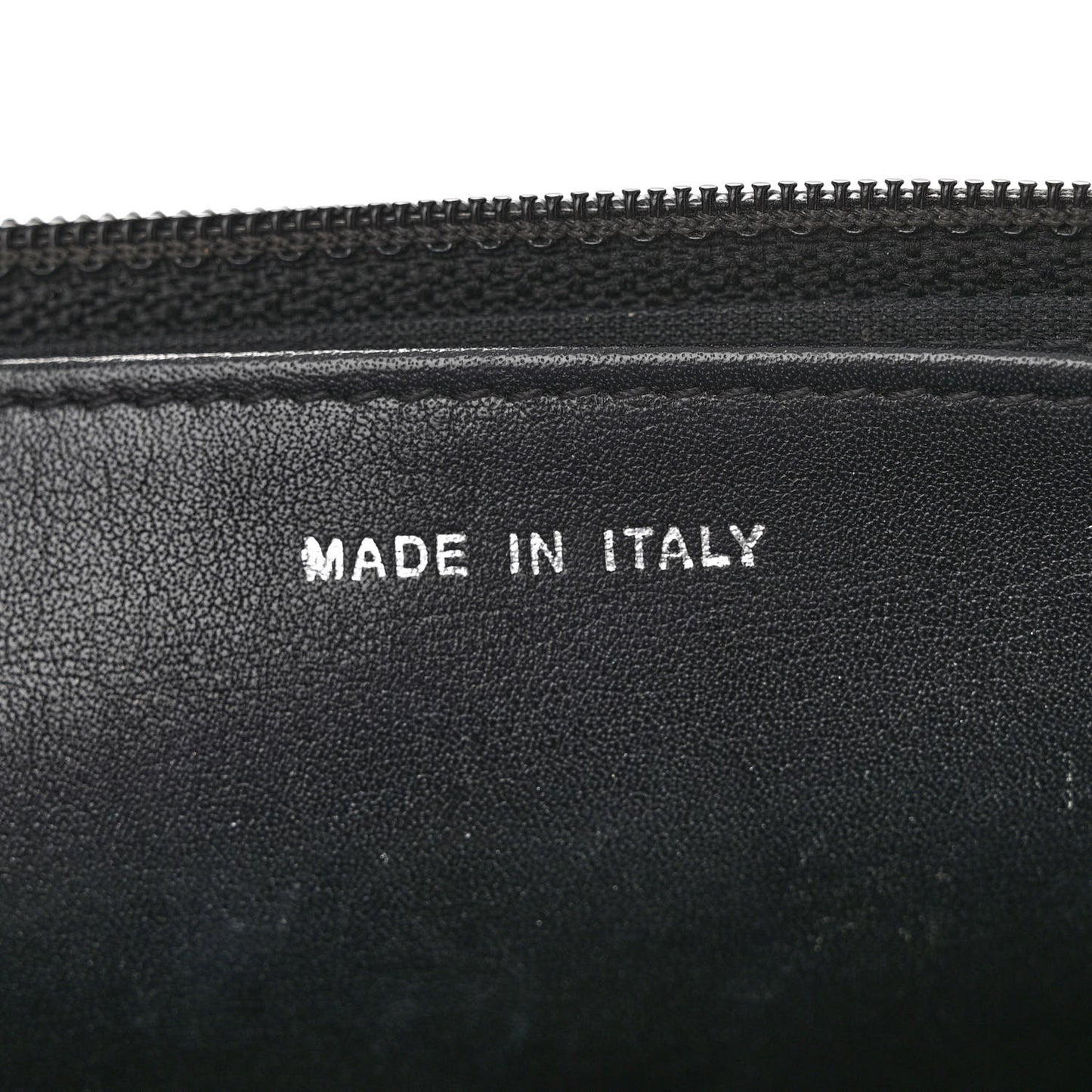 Glazed Calfskin Boy Wallet On Chain WOC Black